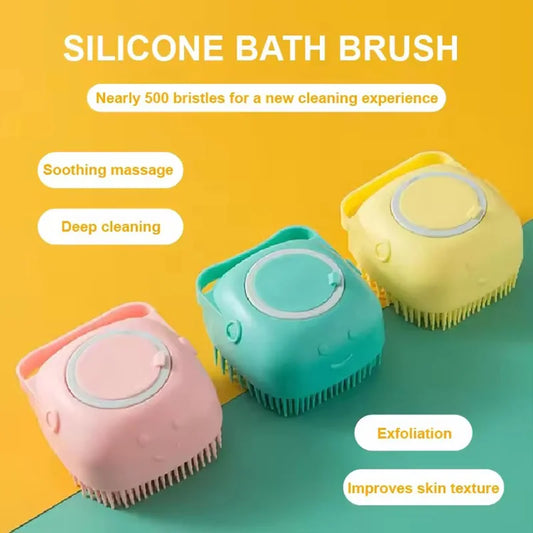 Soft Silicone Pet Bath Brush Dog Cat Shower - MyPetDollar.com