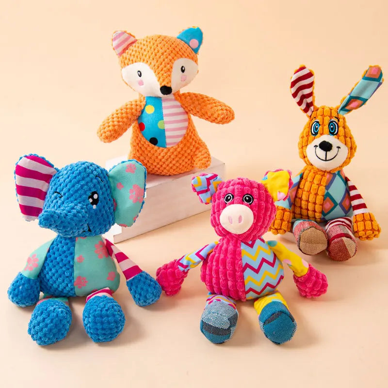 Pet Dog Plush Toy Cute Fox Elephant Bite - MyPetDollar.com