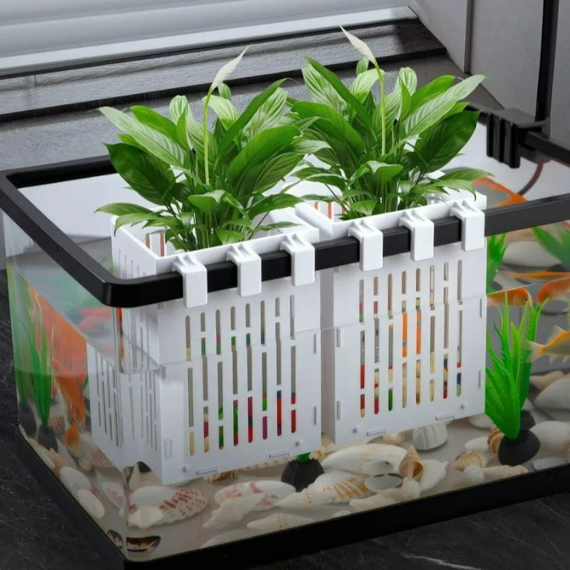 Hanging Aquarium Plant Holder Plastic - MyPetDollar.com