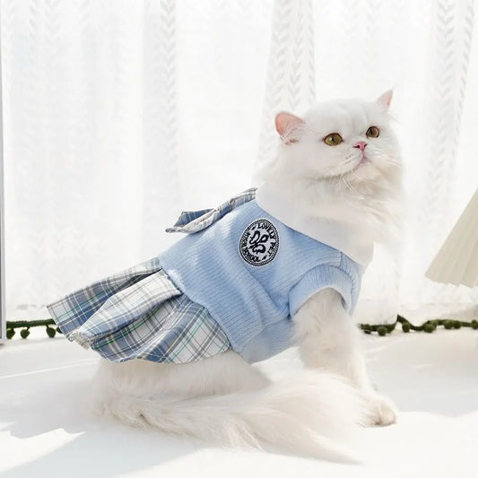 Thicken Kawaii Pet JK Plaid Skirt - MyPetDollar.com
