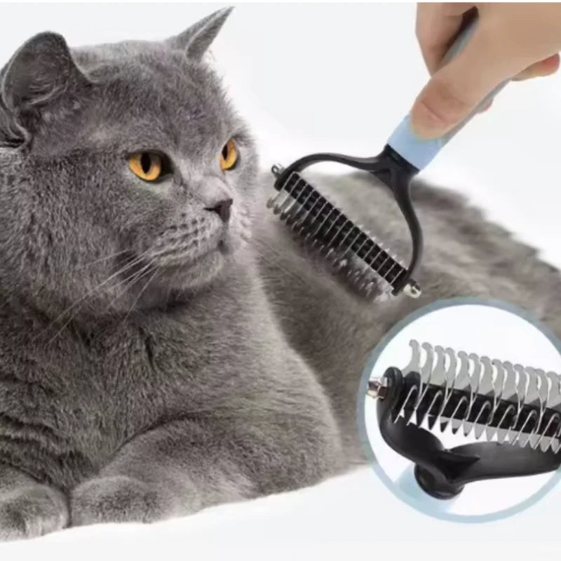 Stainless Steel Double Sided Pet Deshedding - MyPetDollar.com