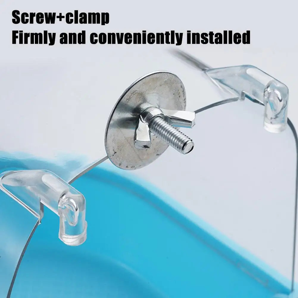 Transparent Bird Bath Tub Splash-Proof PP - MyPetDollar.com