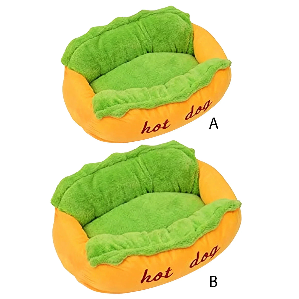 Hot Dog Dogs Bed Removable Washable Pet Bed - MyPetDollar.com