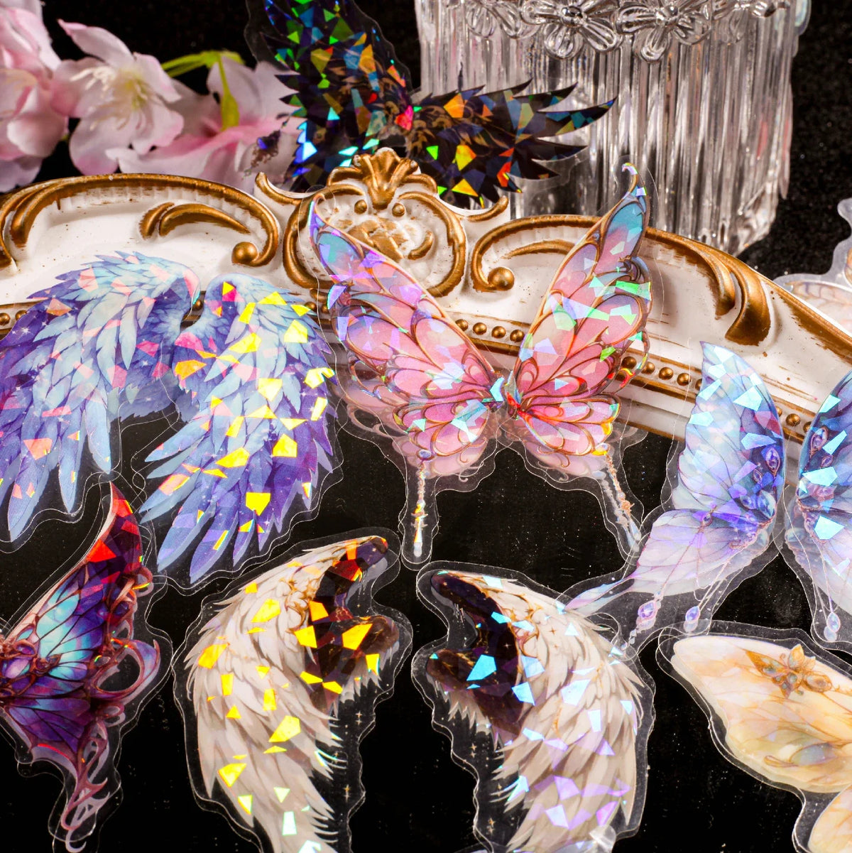20 pcs Angel Wings PET Stickers pack Junk - MyPetDollar.com