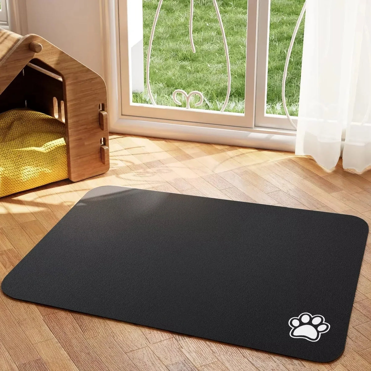 VIKAMA Gray Minimalist Pet Feeding Mat - MyPetDollar.com
