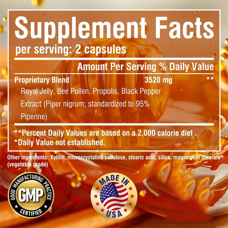 Bee Pollen Capsules - Supports Immune - MyPetDollar.com