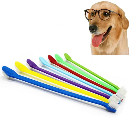 1/5pcs 22cm Handle Tooth Brush For Pet Dog - MyPetDollar.com