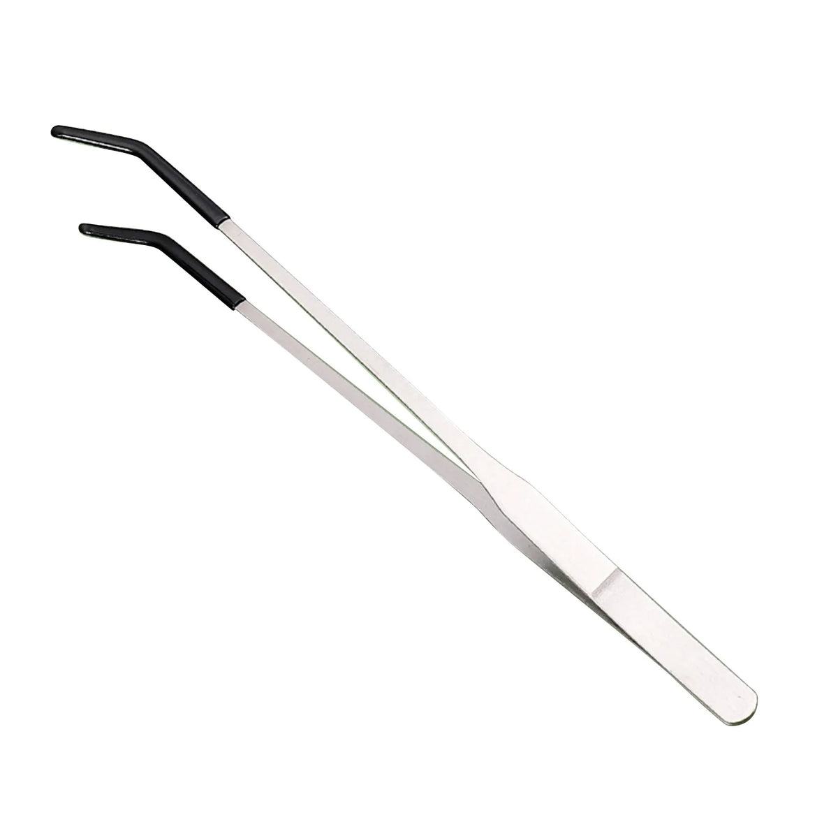 Bent Tip Tweezers for Crafts Stainless Steel Straight – 5 Colors