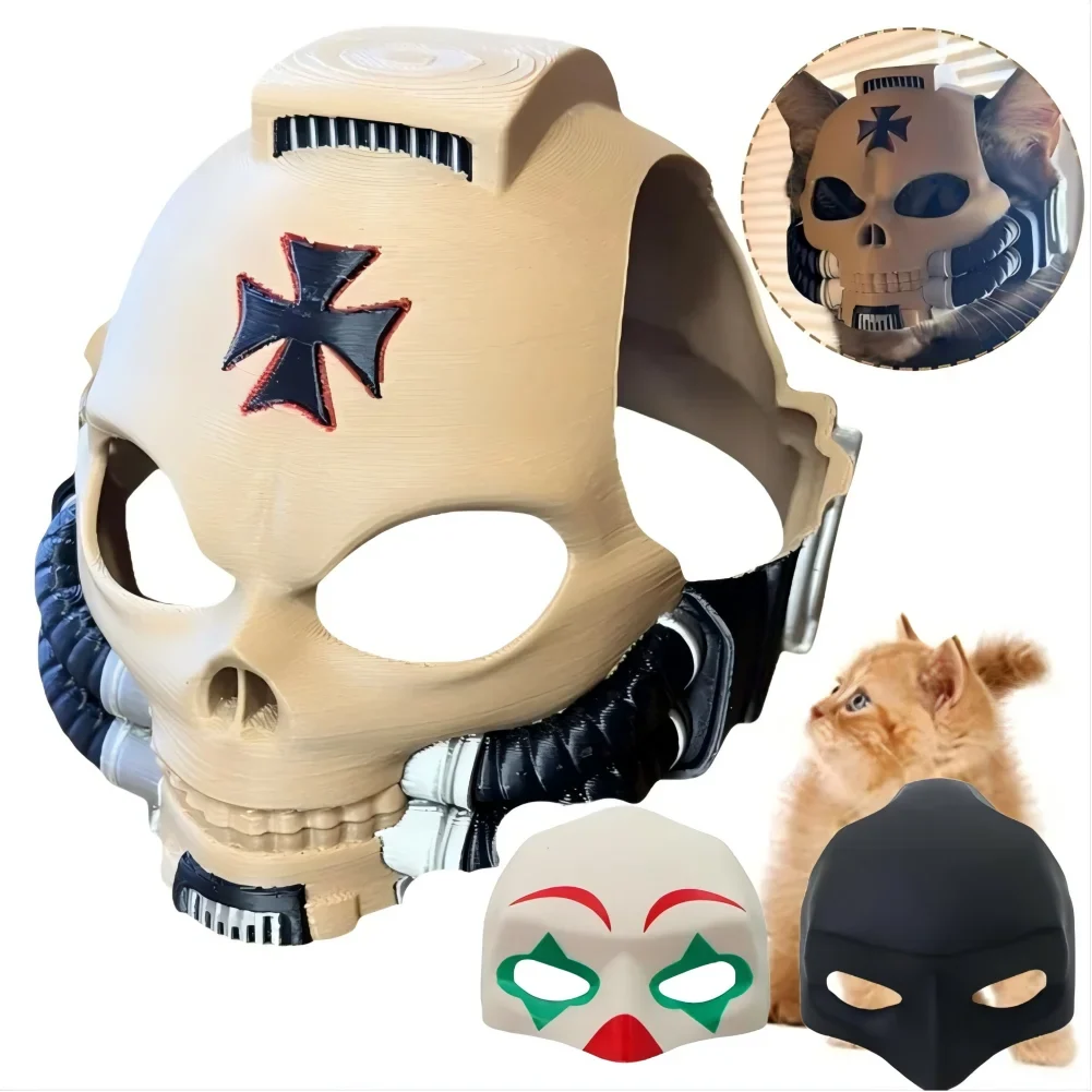1/2/3PCS Cat Dog Helmet Costume Funny Mask - MyPetDollar.com