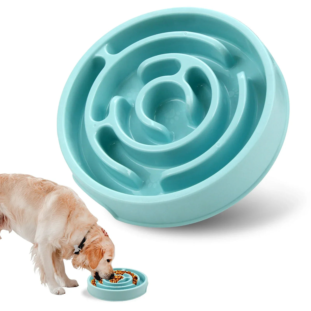 Dog Slow Feeder Dish Fun Non Slip Anti Gulping Slower Food – Dog Supplies
