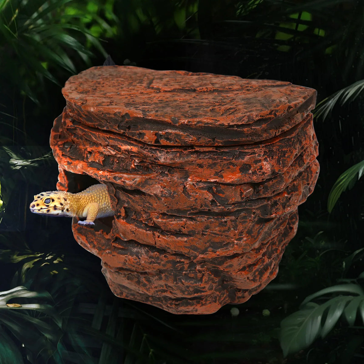 Reptile Rock Cave Hideout for Geckos, - MyPetDollar.com