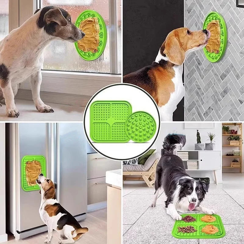 Dog Lick Mat Silicone Slow Feeder Mat with - MyPetDollar.com