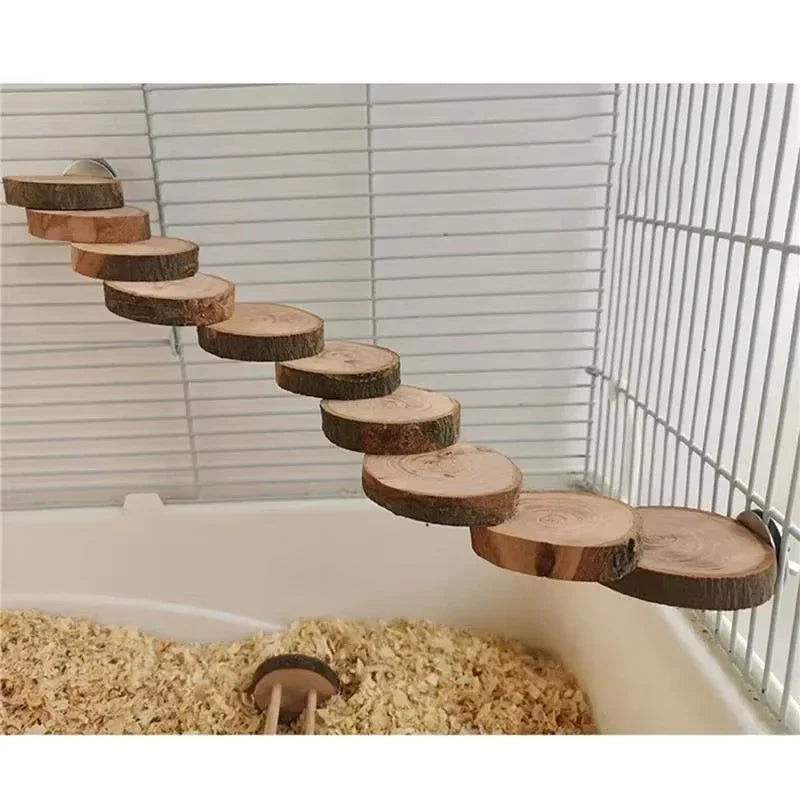 Hamster Wooden Ladder Toy For Cage 6/10 - MyPetDollar.com