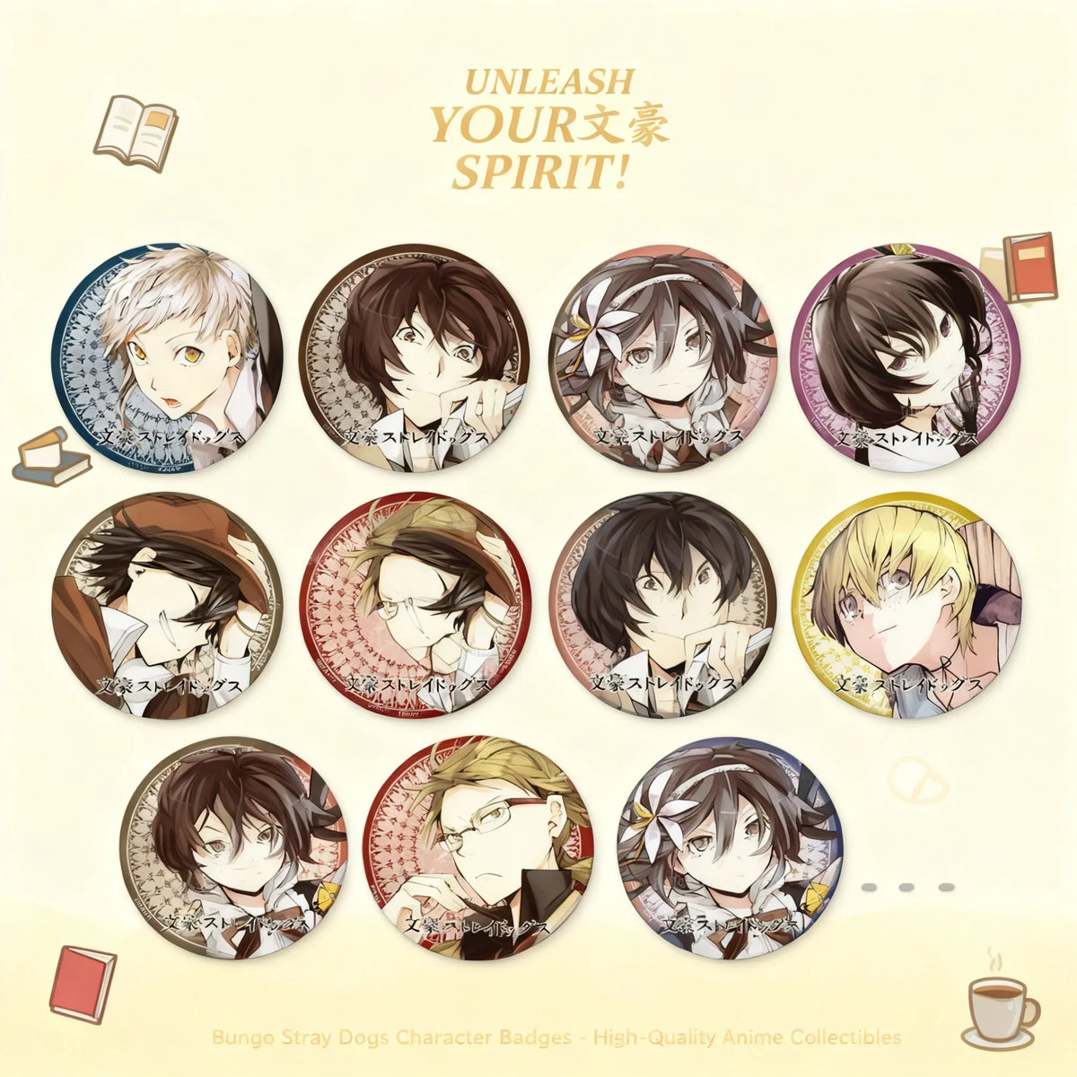 Anime Badge Bungo Stray Dogs Edogawa Ranpo - MyPetDollar.com