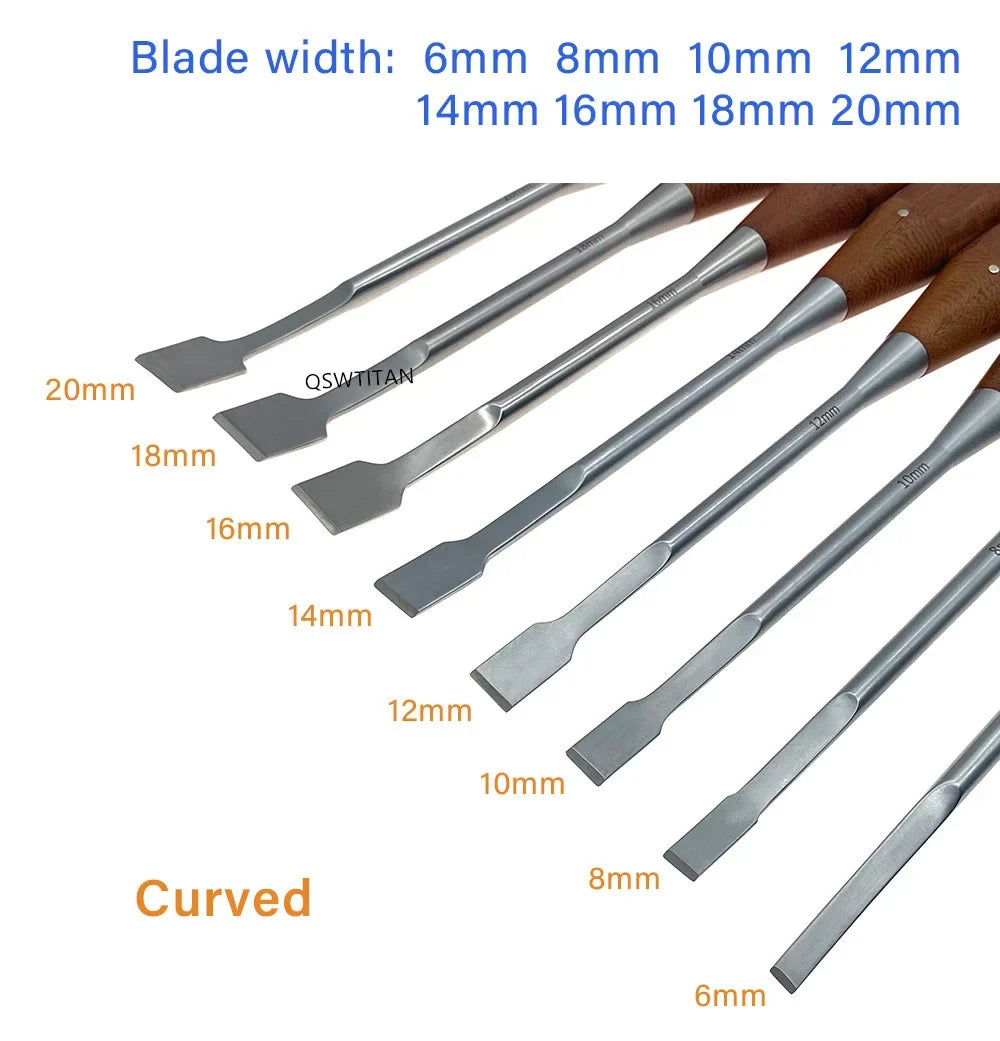 Bone Osteotomes 6mm-20mm Bone Knife curved - MyPetDollar.com