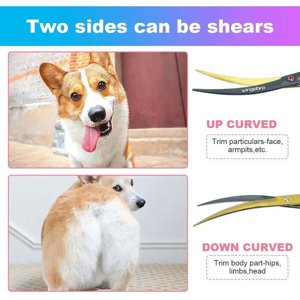 Pet Grooming Scissors 7inch Right and Left - MyPetDollar.com