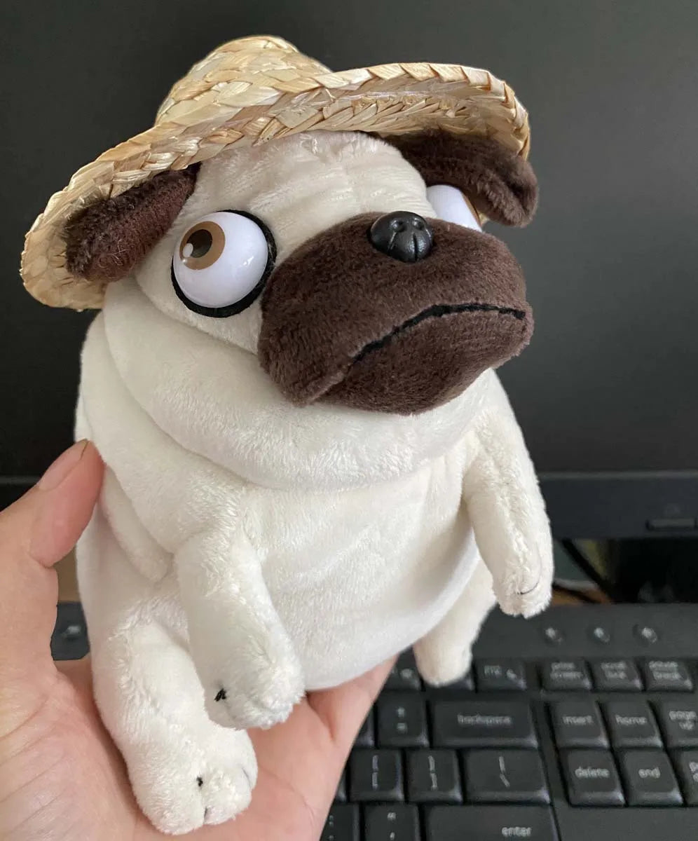 Kawaii Plush Toys Dog the Elf Fat Pug Sitting – Dog Supplies