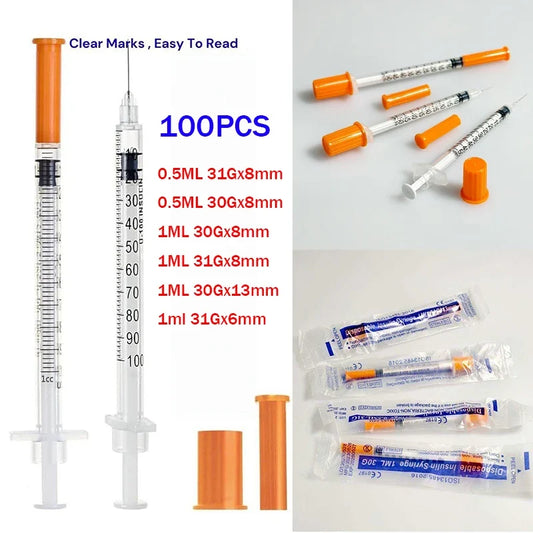 100pcs Plastic Veterinary Syringe With - MyPetDollar.com