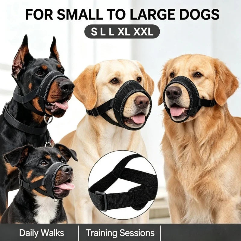 Dog Mouth Muzzle Anti Bark Dog Collar - MyPetDollar.com