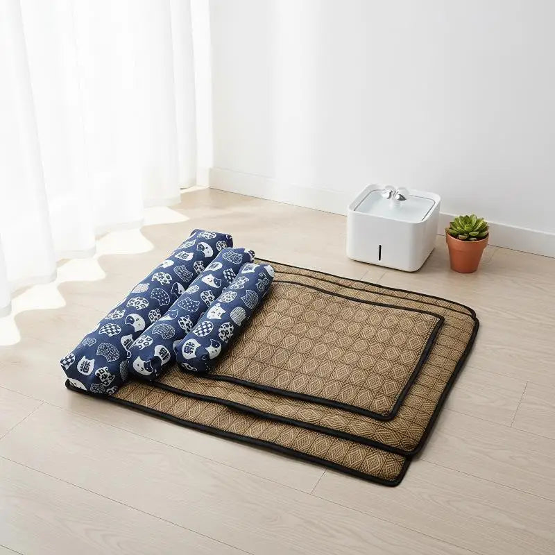 Dog Self Cooling Bed Mat Non-Toxic Ice Silk - MyPetDollar.com