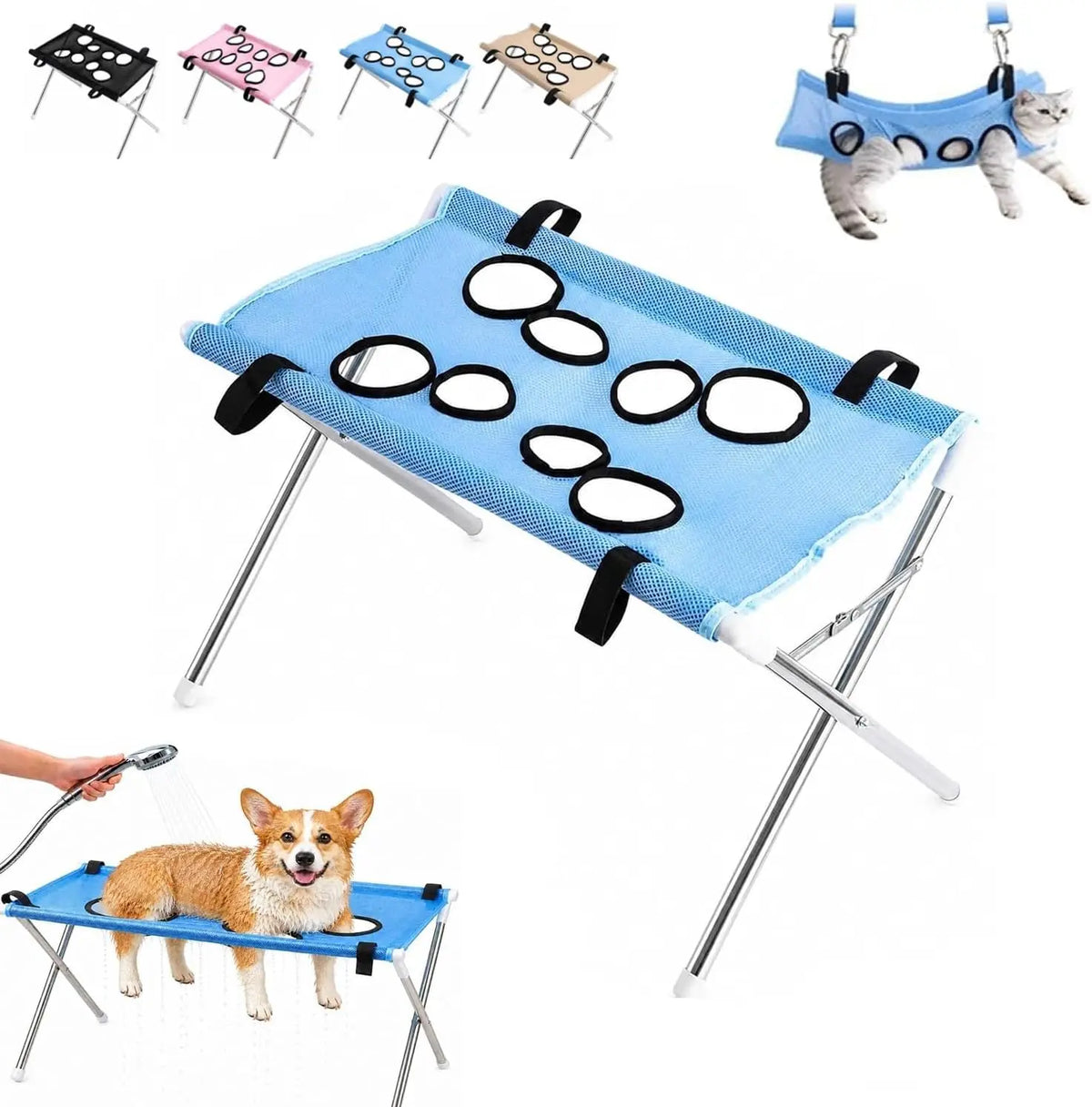Foldable Pet Shower Holder Anti-Scratch Pet - MyPetDollar.com