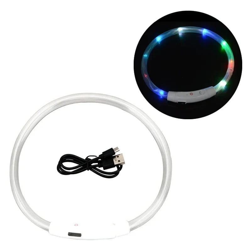 4 Modes Dog Luminou Charge Collar LED USB Cat Silicone