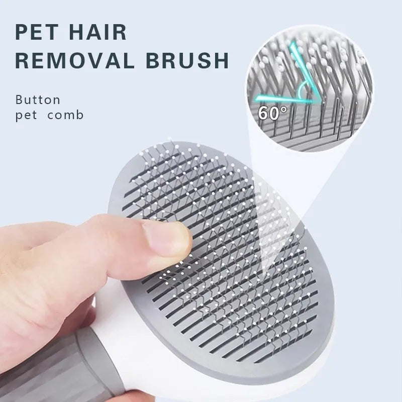 Pet Dog Brush Cat Comb Self Cleaning Pet - MyPetDollar.com