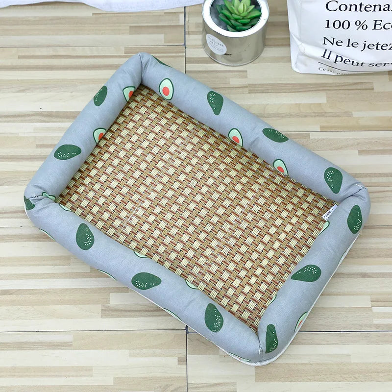 Summer Cooling Ice Nest Rattan Pet Bed Dog - MyPetDollar.com