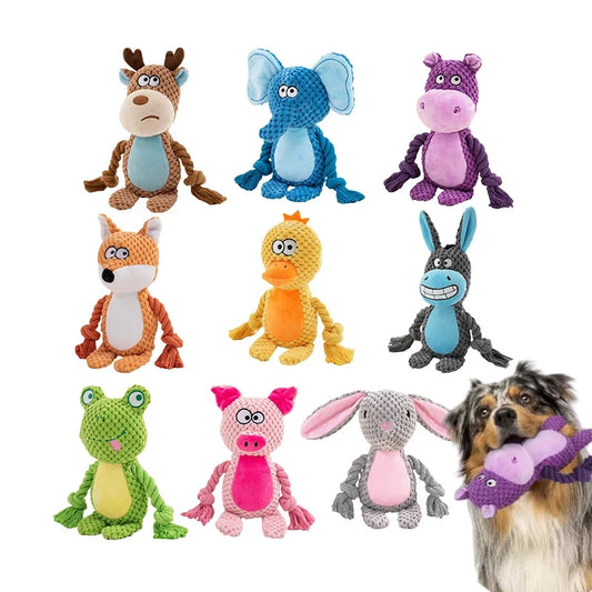 Cute Animal Rope Dog Toy Cute Plush Puppy - MyPetDollar.com