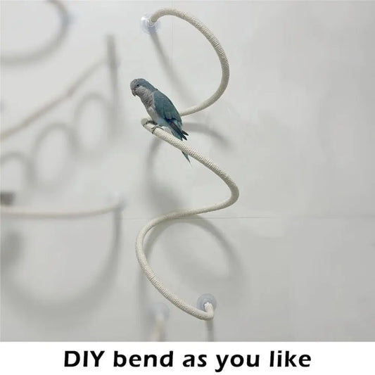 Stable DIY Bendable Parrot Perch Non-slip - MyPetDollar.com
