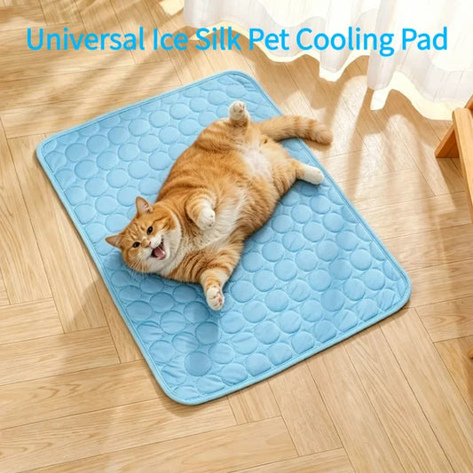Summer Pet Cooling Pad Non-Toxic Ice Silk - MyPetDollar.com