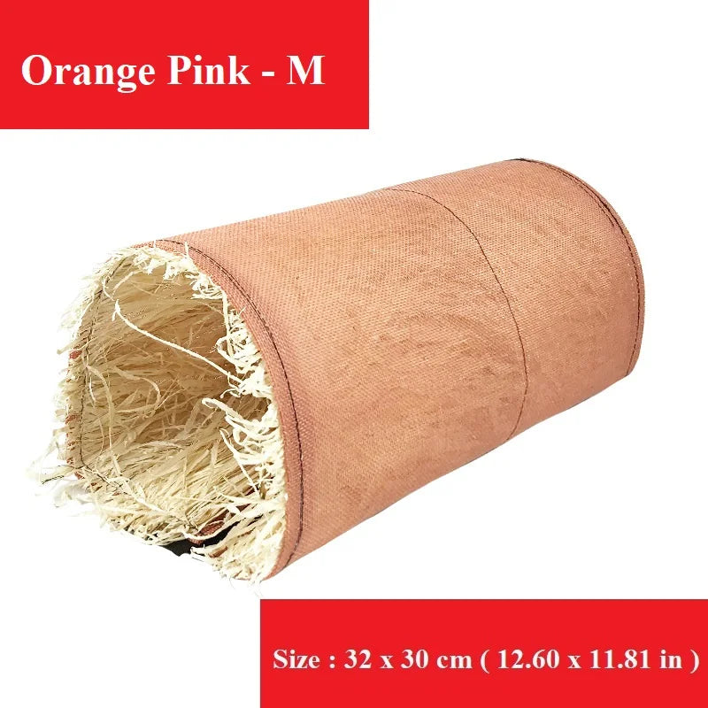 Foldable Small Pet Tunnel Hideout Cotton Linen Rabbit Guinea Pig – 9 Colors
