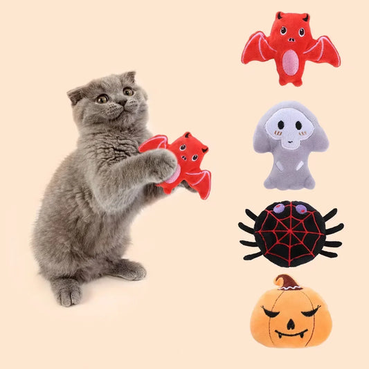 Pet Halloween Bat Spider Shaped Cat Catnip - MyPetDollar.com