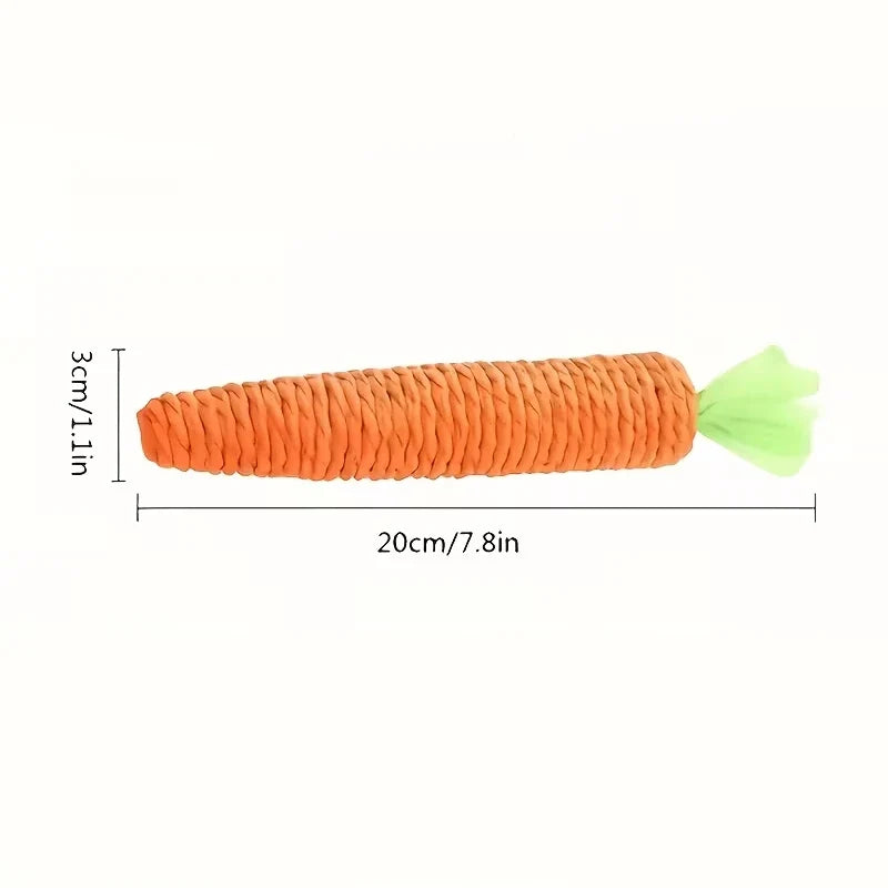 Sisal Carrot-shaped Cat Chew Toys–durable,safe for Kittens Toy – 3 Colors