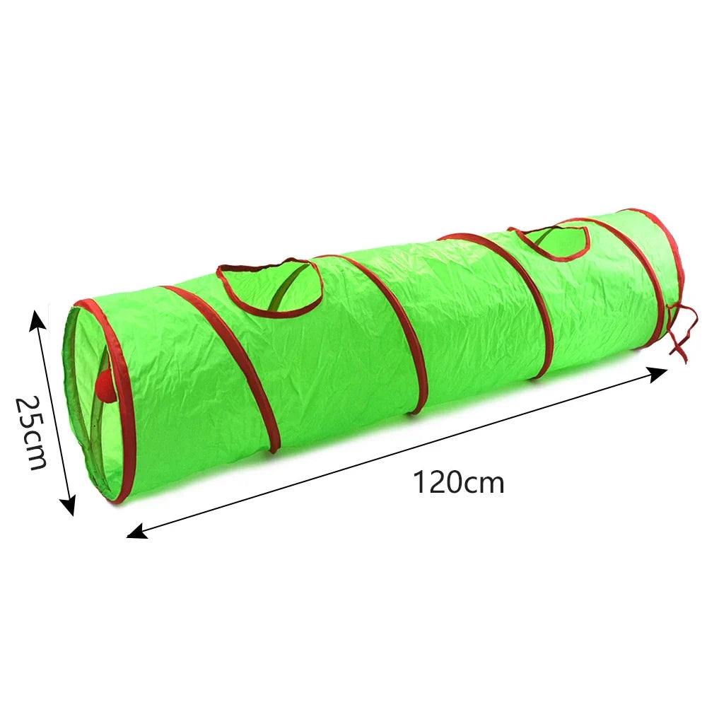 Foldable Christmas Cat Tunnel Pet Supplies Fun Plaything, Interactive – view 8