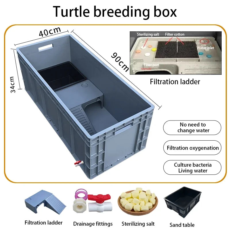 Household Terrariums Large Turtle Breeding Box for Reptiles