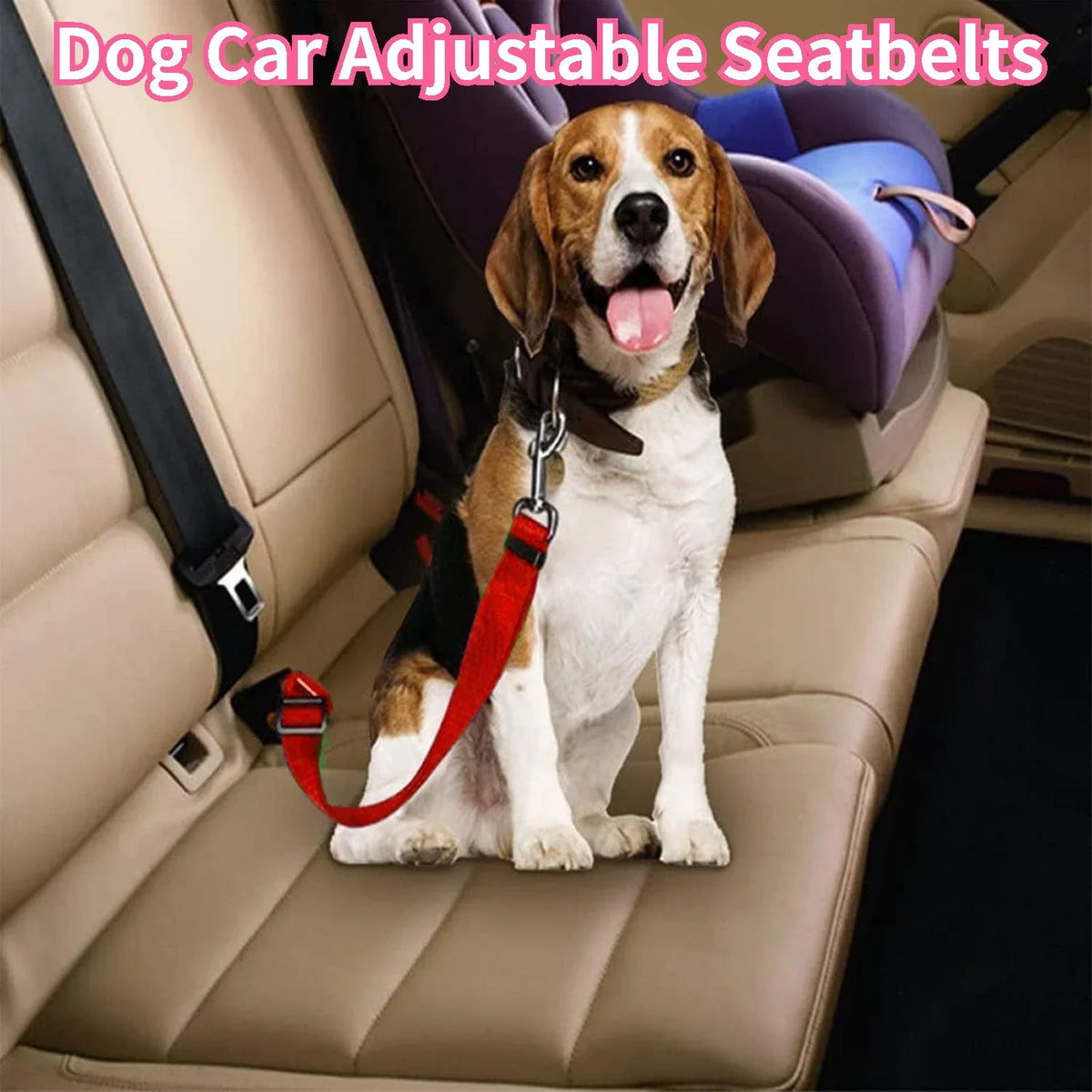 Dog Seat Belt, Dog Car Adjustable Seatbelts - MyPetDollar.com