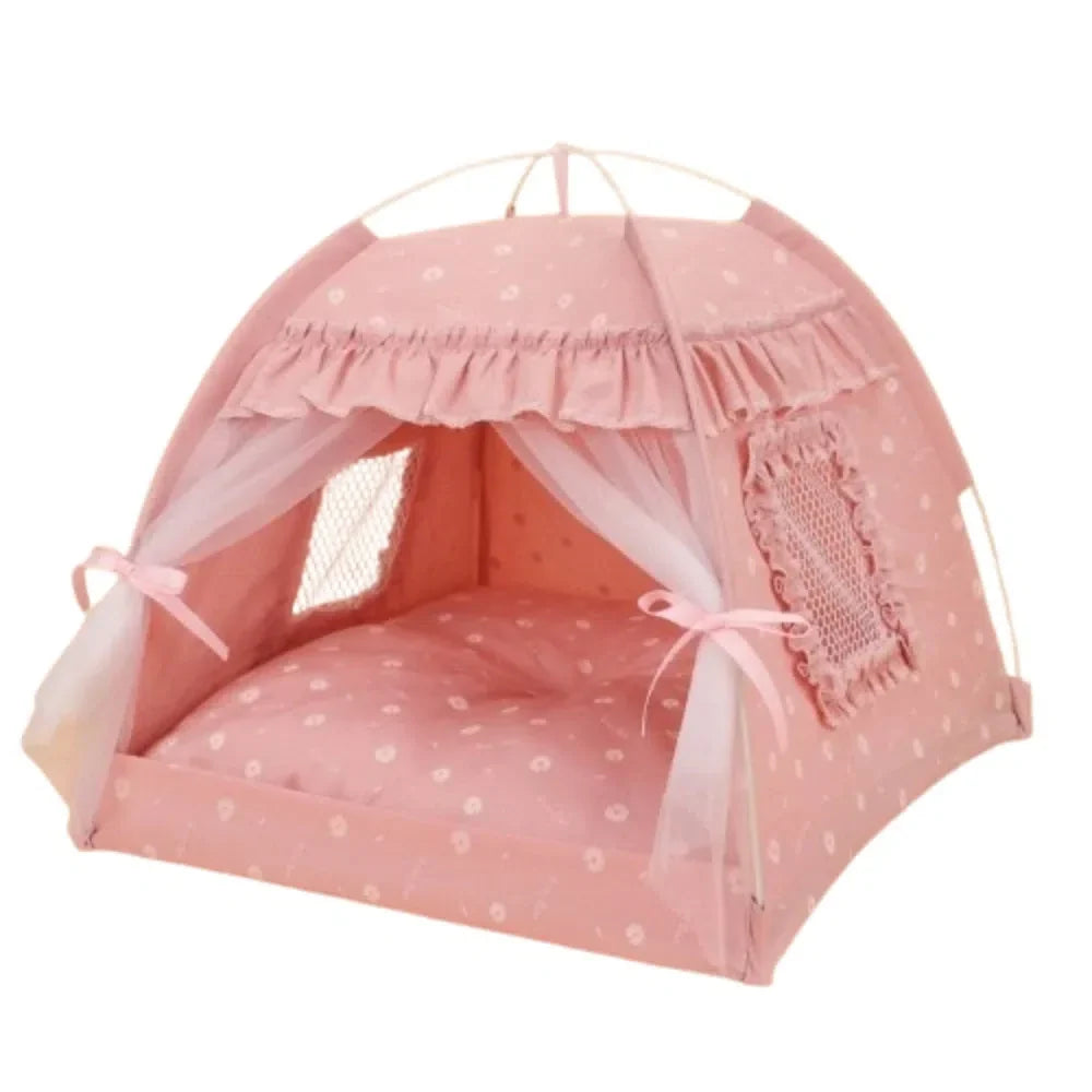 Ventilate Foldable Princess Cat Bed - MyPetDollar.com