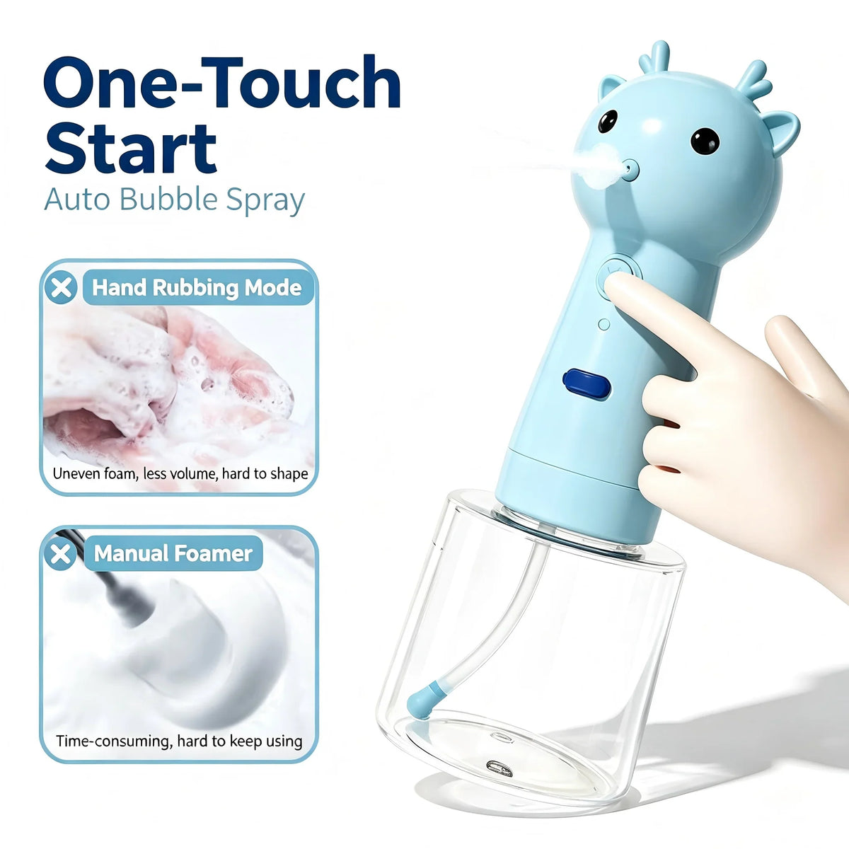 Cute Deer Pet Foam Maker One Button Auto - MyPetDollar.com