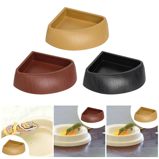 Stable Reptile Water Dish Corner Bowl - MyPetDollar.com