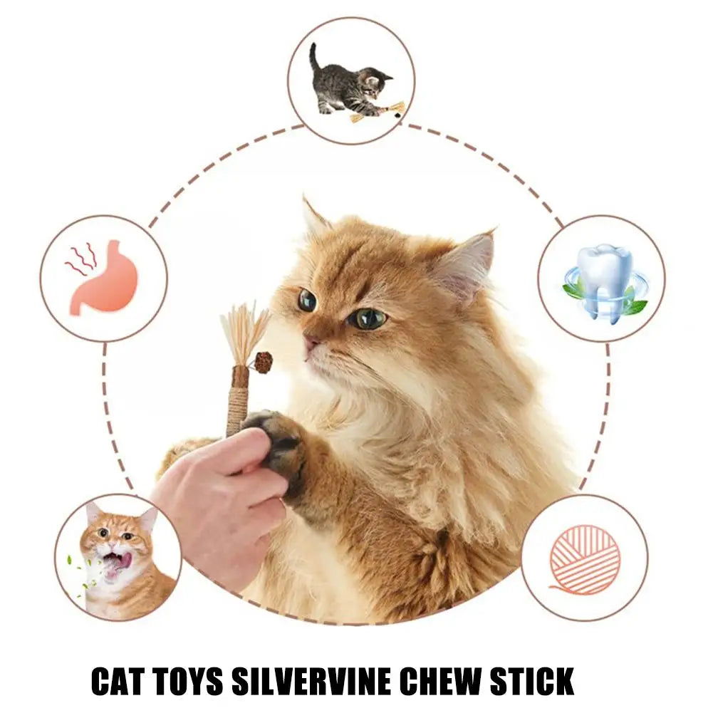 Silvervine Cat Chew Stick Natural‑Wood Cats - MyPetDollar.com