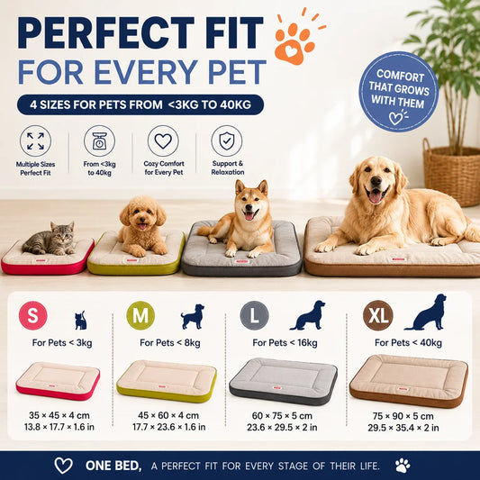 Soft Oxford Dog Bed Mattress Washable Non - MyPetDollar.com
