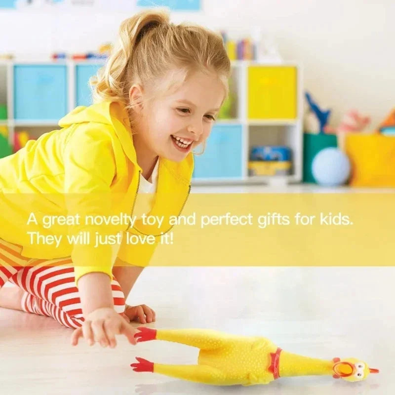 1PC Squeaky Chicken Toy, Squeeze Screaming - MyPetDollar.com