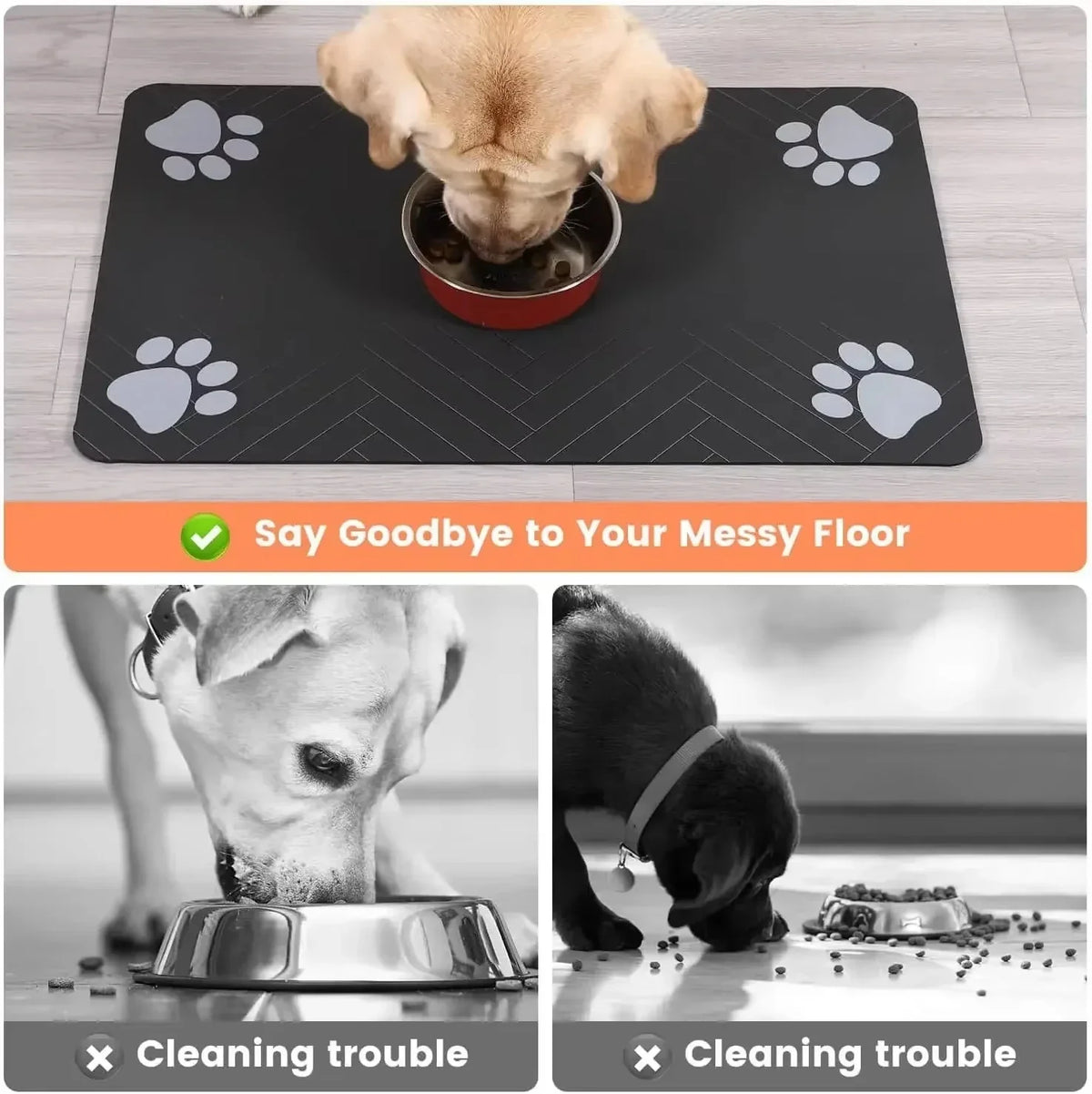 Pet Feeding Mat-Absorbent Pet Placemat - MyPetDollar.com