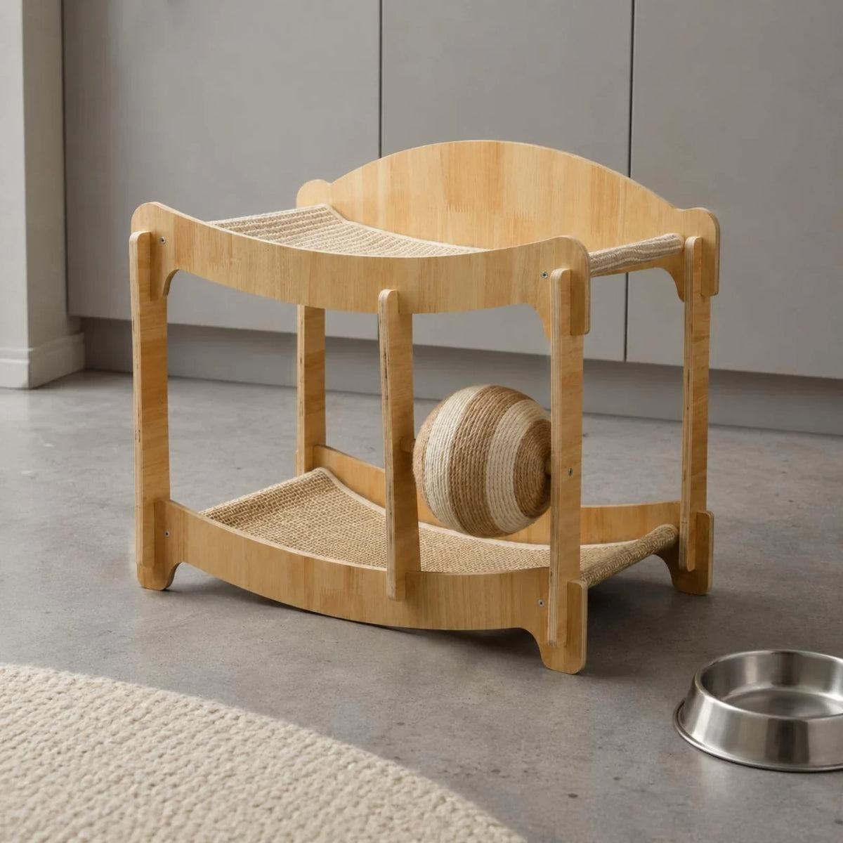 Two-Level Pet Bed Elevated Design Wooden Pet - MyPetDollar.com
