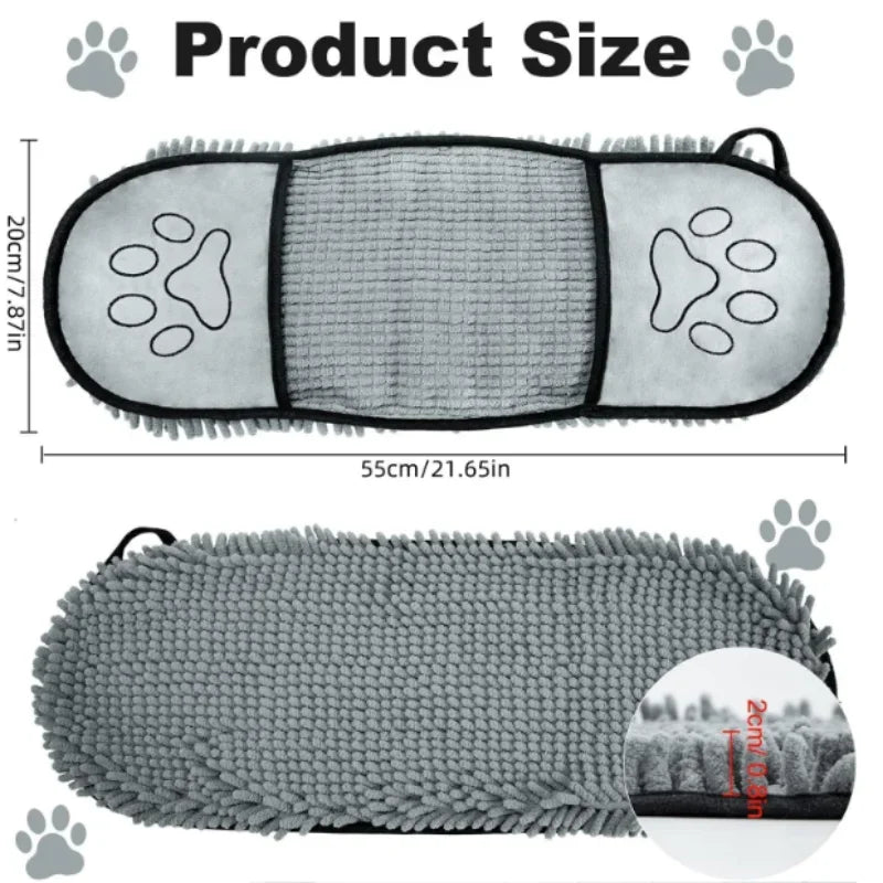 Super Absorbent Chenille Pet Drying Glove - MyPetDollar.com