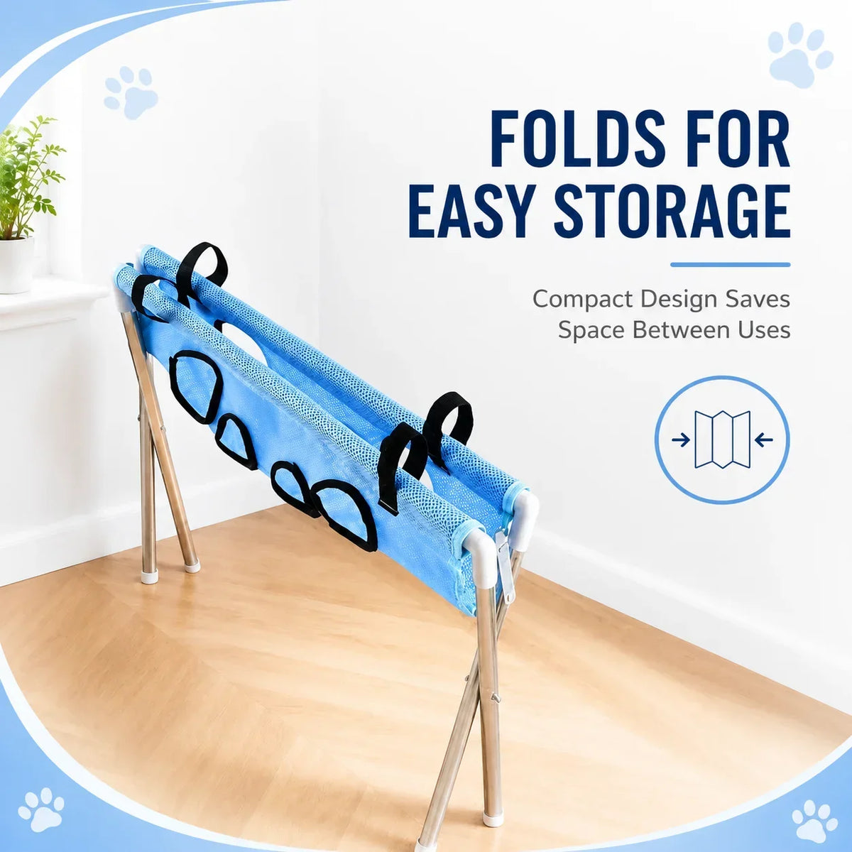 Folding Pet Bathing Support Stand for Small - MyPetDollar.com