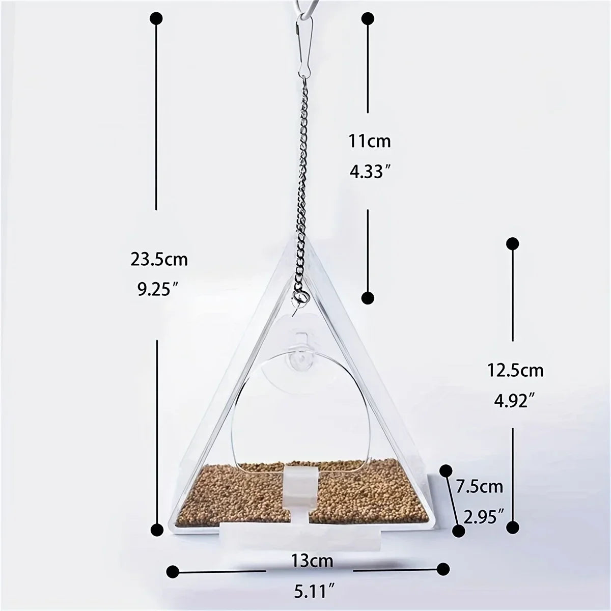 Window Bird Feeder Ultra-Strong Suction Cup, - MyPetDollar.com