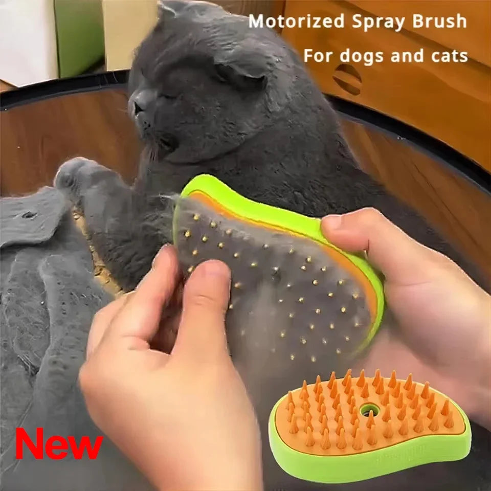 Cat Dog Steamy Brush Steam Brush Electric - MyPetDollar.com