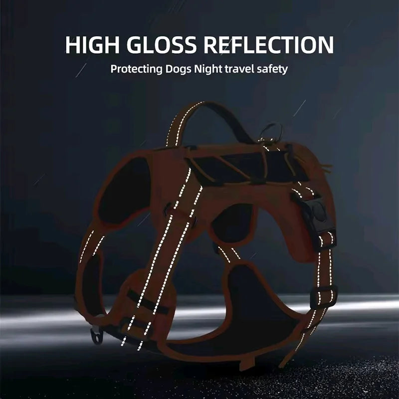 New Reflective Tactical Dog Harness No Pull - MyPetDollar.com